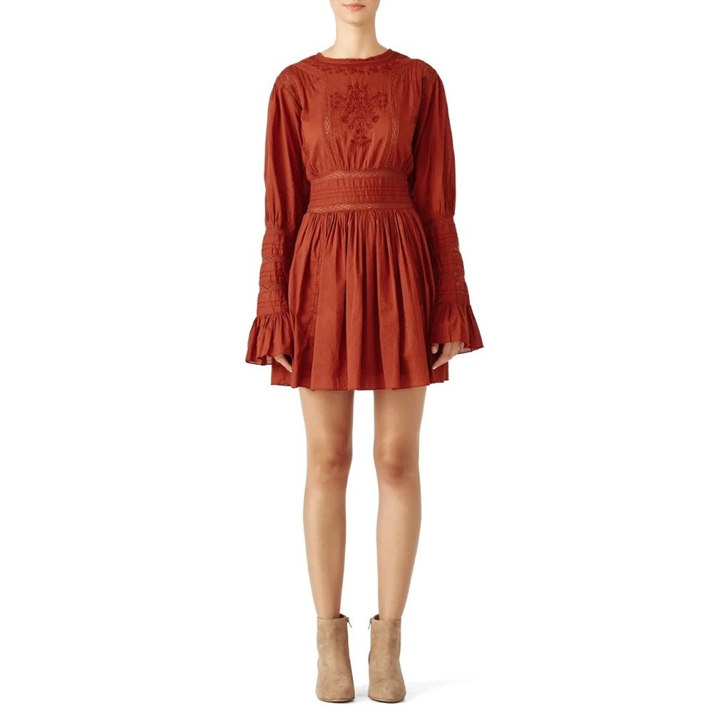 ❤️ Free People Victorian Mini Dress in ‘Red’